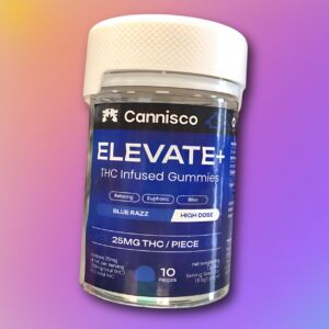 Cannisco-THC-Gummies-25mg-Blue-Razz