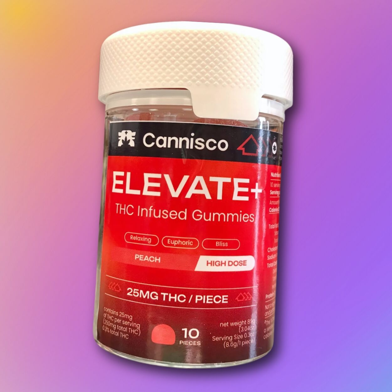 Peach THC Gummies - Cannisco