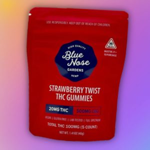 Blue Nose Gardens 20mg THC - Strawberry Twist